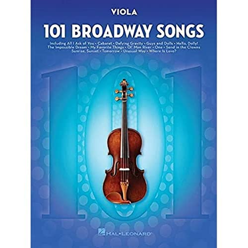 101 Broadway Songs: Viola: Noten, Sammelband für Viola