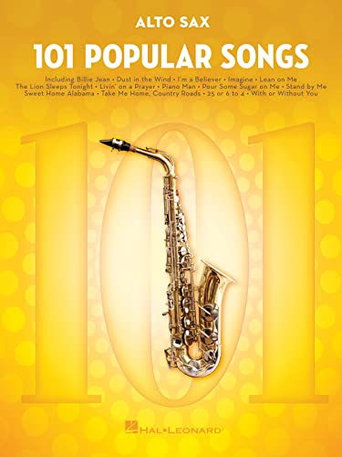 101 Popular Songs - Alto Saxophone (Instrumental Folio): Noten, Sammelband für Alt-Saxophon