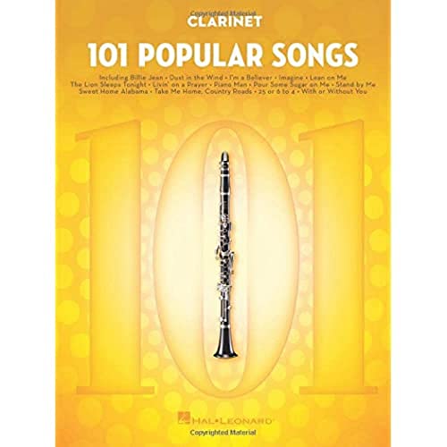 101 Popular Songs - Clarinet (Instrumental Folio): Noten, Sammelband für Klarinette von HAL LEONARD