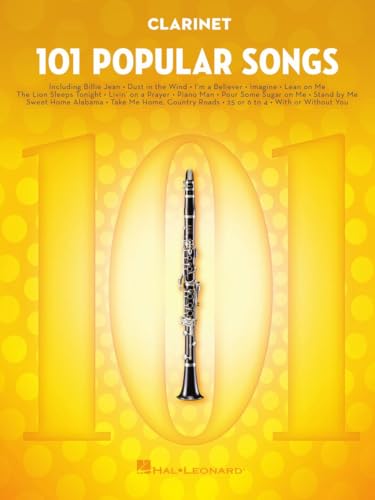 101 Popular Songs - Clarinet (Instrumental Folio): Noten, Sammelband für Klarinette von HAL LEONARD