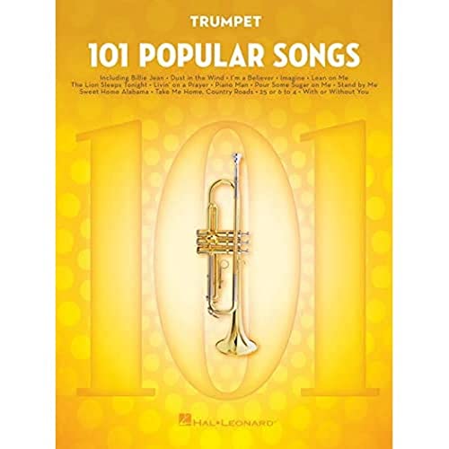 101 Popular Songs - Trumpet (Instrumental Folio): Noten, Sammelband für Trompete von HAL LEONARD