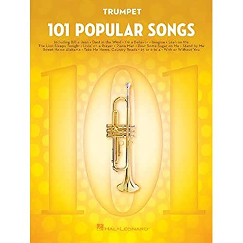 101 Popular Songs - Trumpet (Instrumental Folio): Noten, Sammelband für Trompete