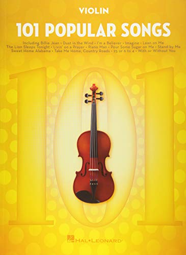 101 Popular Songs - Violin (Instrumental Folio): Noten, Sammelband für Violine