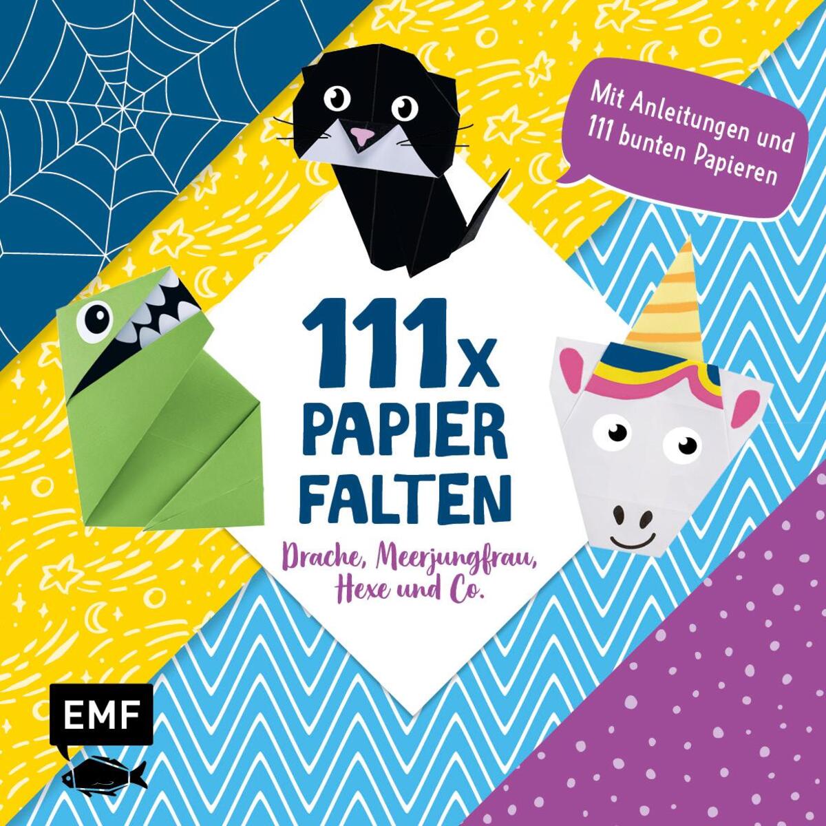 111 x Papierfalten - Drache, Meerjungfrau, Hexe und Co. 111 x Papierfalten - Drache, Meerjungfrau, Hexe und Co. von Edition Michael Fischer