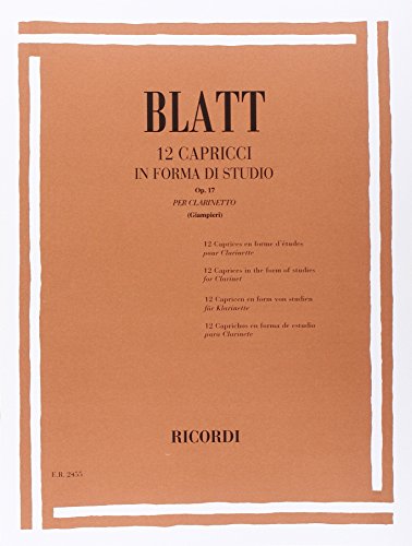 12 Caprici Op 17. Klarinette