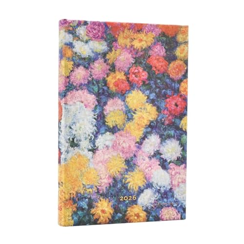 12 Mois 2026 Les Chrysanthèmes de Monet Mini Vertical von PAPERBLANKS