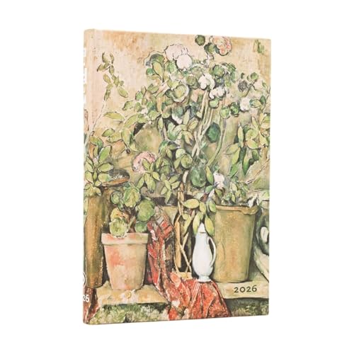 12 Mois 2026 Pots en Terre Cuite et Fleurs de Cézanne Mini Vertical von PAPERBLANKS