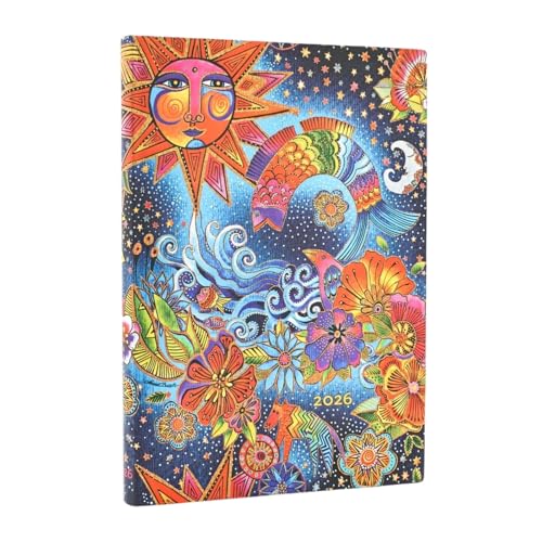 12 Mois Flexi 2026 Magie Céleste Midi Vertical von PAPERBLANKS
