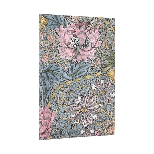 12 Mois Flexi 2026 Morris Chèvrefeuille Rose Maxi Horizontal von PAPERBLANKS