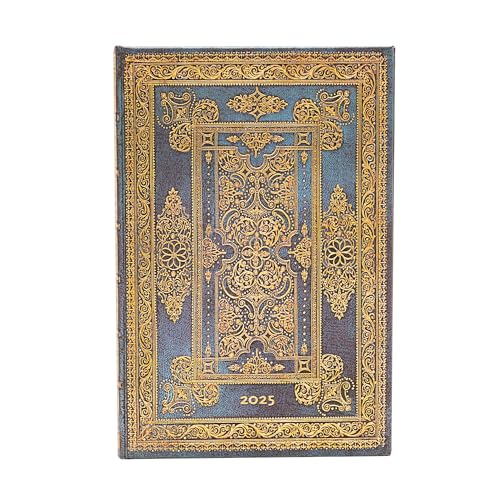 Paperblanks 12-Monatskalender 2025, Blue Luxe, Mini, Verso, Elastikband-Verschluss Paperblanks 12-Monatskalender 2025, Blue Luxe, Mini, Verso, Elastikband-Verschluss von Paperblanks
