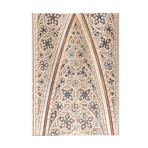 Paperblanks 12-Monatskalender 2025, Gewölbe des Mailänder Doms, Midi, Verso, mit Klappumschlag Paperblanks 12-Monatskalender 2025, Gewölbe des Mailänder Doms, Midi, Verso, mit Klappumschlag