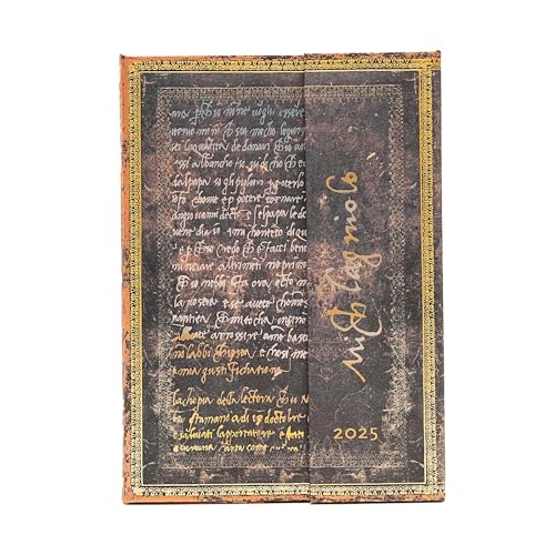 Paperblanks 12-Monatskalender 2025, Michelangelo, Handschrift, Midi, Vertikal, mit Klappumschlag Paperblanks 12-Monatskalender 2025, Michelangelo, Handschrift, Midi, Vertikal, mit Klappumschlag