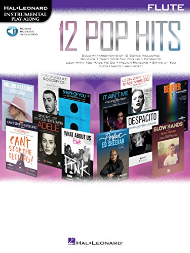12 Pop Hits: Flute (Hal Leonard Instrumental Play-along): Flute--Includes Downloadable Audio