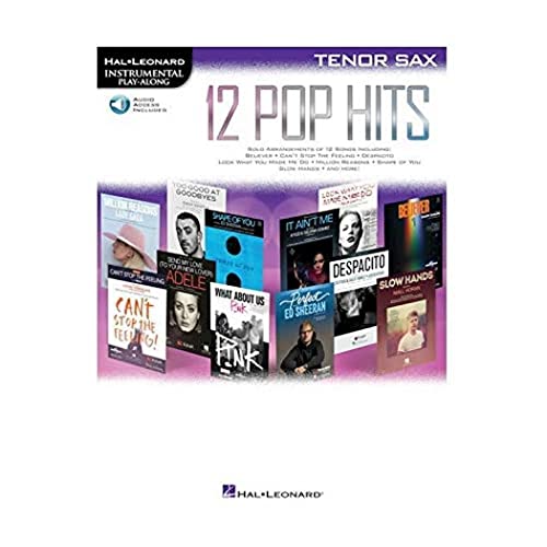 12 Pop Hits: Tenor Sax (Hal Leonard Instrumental Play-along)