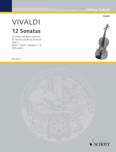 12 Sonaten: op. 2. Violine und Basso continuo; Violoncello ad libitum. (Edition Schott)
