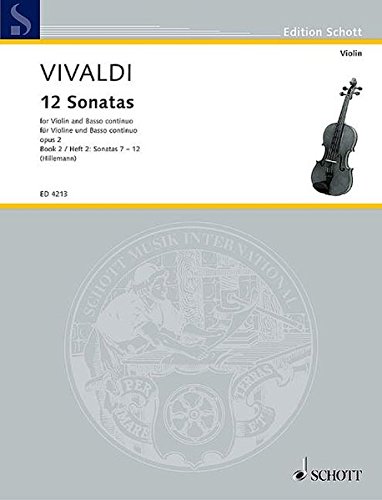 12 Sonaten: op. 2. Violine und Basso continuo; Violoncello ad libitum. (Edition Schott)
