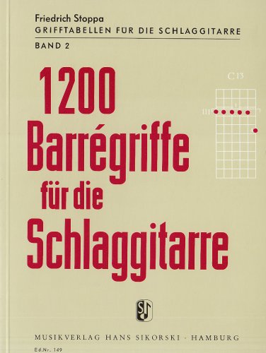 1200 Barregriffe für die Schlaggitarre - Band 2