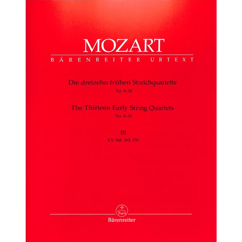 13 frühe Streichquartette 3 13 frühe Streichquartette 3
