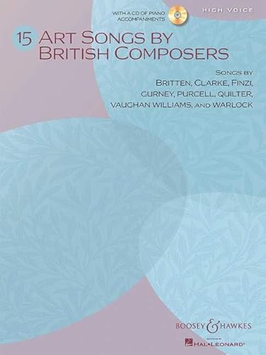 15 Art Songs by British Composers: hohe Stimme und Klavier. Ausgabe mit CD.: High Voice, Book/CD