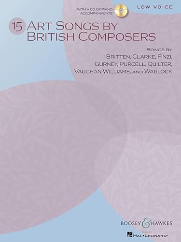 15 Art Songs by British Composers: tiefe Stimme und Klavier. tief. von Boosey & Hawkes