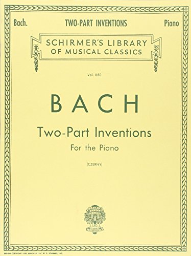 15 Two-Part Inventions (Czerny): Piano Solo: 15 Two-Part Inventions (Czerny) Schirmer Library of Classics Volu (Schirmer's Library of Musical Classics, Vol. 850)