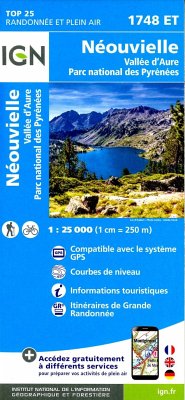 1748ET Néouvielle/ Vallee d'aure/ PN des Pyrenees von IGN-Frankreich