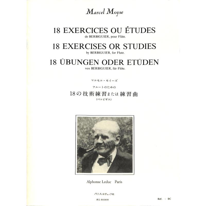 18 exercices ou etudes Berbiguier