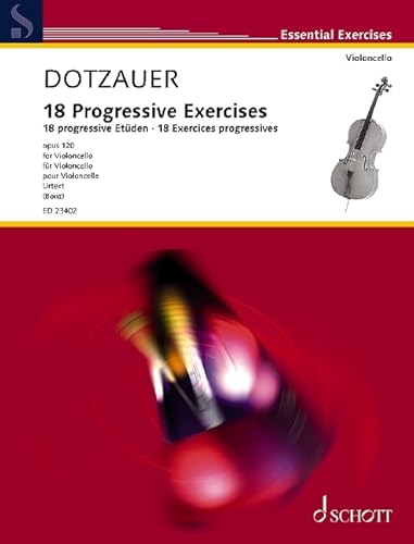 18 progressive Etüden: Urtext. op. 120. Violoncello. (Essential Exercises)