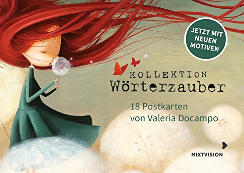 18 zauberhafte Postkarten - Die schönsten Bilder von Valeria Docampo: Mit Motiven aus der Bilderbüchern Die große Wörterfabrik, Im Garten der Pusteblume und mehr