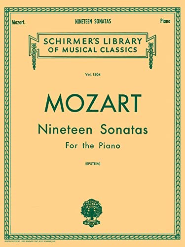 19 Sonatas - Complete: Piano Solo (Schirmer's Library of Musical Classics): Nineteen Sonatas For the Piano (Schirmer's Library of Musical Classics, 1304, Band 1304) von G. Schirmer, Inc.