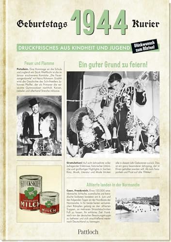 1944 - Geburtstagskurier: Druckfrisches aus Kindheit und Jugend | Geburtstagszeitung als Geschenk zum 80. Geburtstag