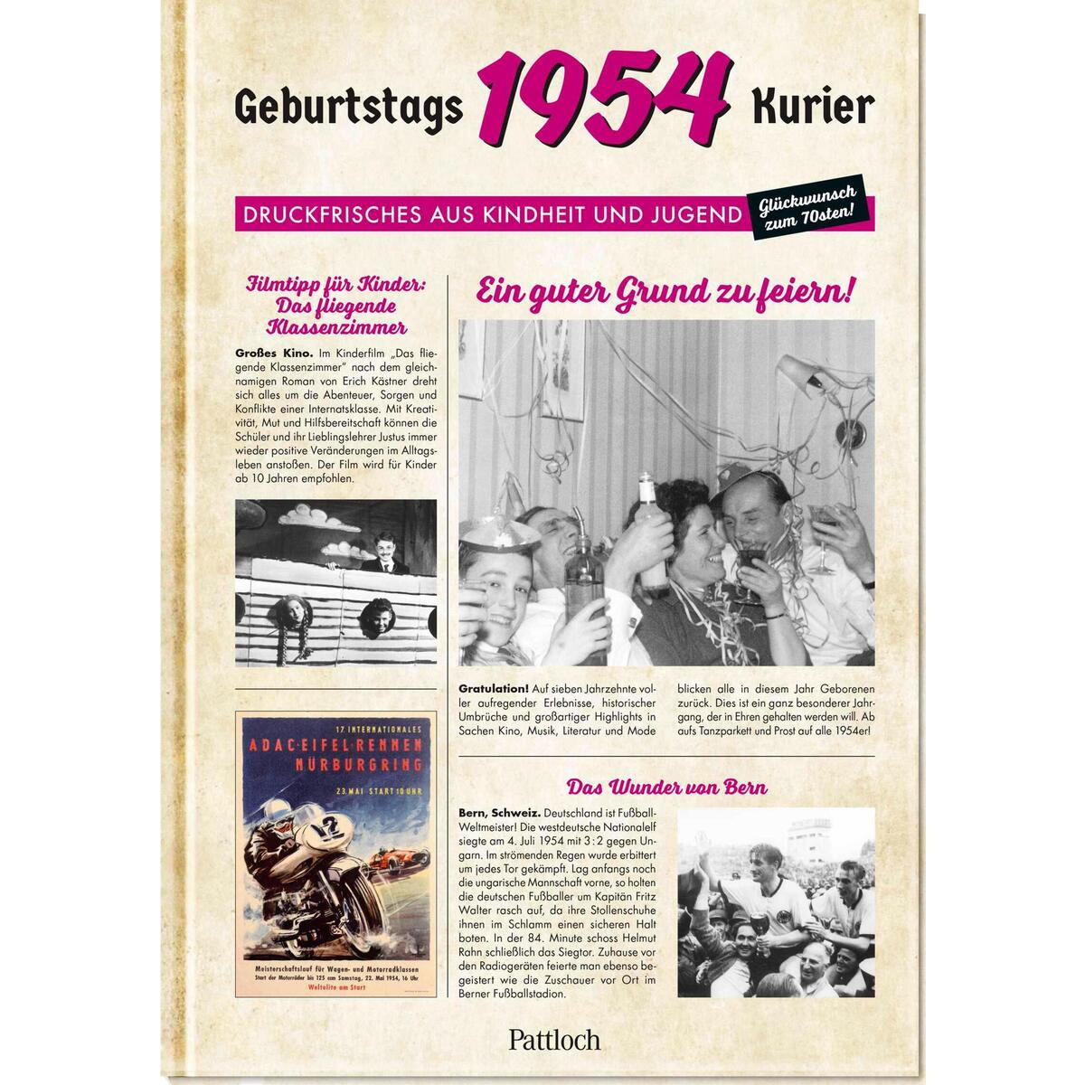 1954 - Geburtstagskurier 1954 - Geburtstagskurier von Pattloch Geschenkbuch