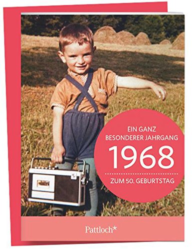 1968 - Ein ganz besonderer Jahrgang Zum 50. Geburtstag: Jahrgangs-Heftchen mit Kuvert