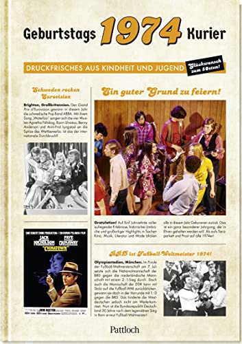 1974 - Geburtstagskurier: Druckfrisches aus Kindheit und Jugend | Geburtstagszeitung als Geschenk zum 50. Geburtstag