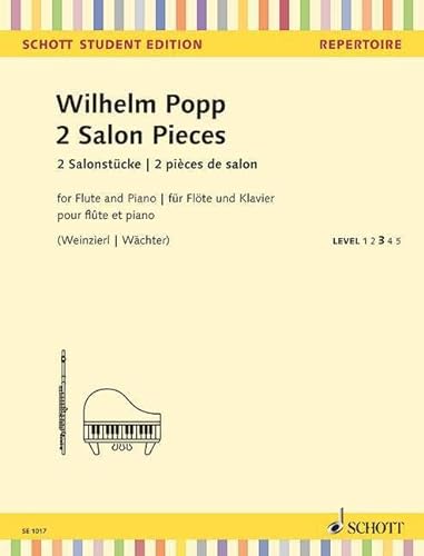 2 Salon Pieces: Flöte und Klavier.: Flute and Piano. (Schott Student Edition)