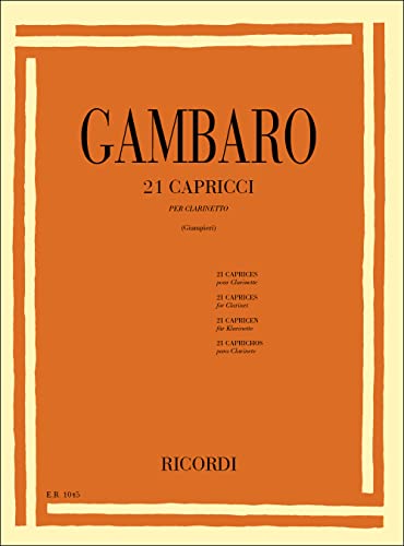21 Capricci (CLARINETTE) 21 Capricci (CLARINETTE) von Ricordi