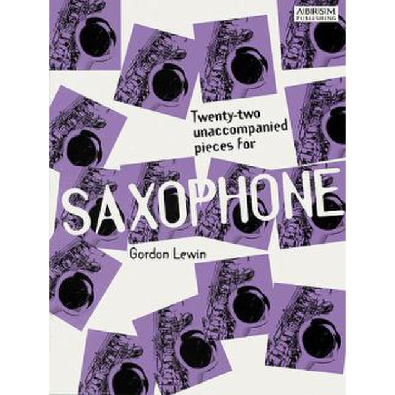 22 UNACCOPANIED PIECES FOR SAXOPHONE