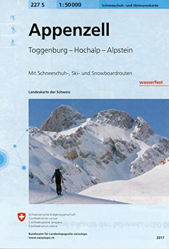 227S Appenzell Schneesportkarte: Toggenburg - Hochhalp - Alpstein (Skitourenkarten 1:50 000)