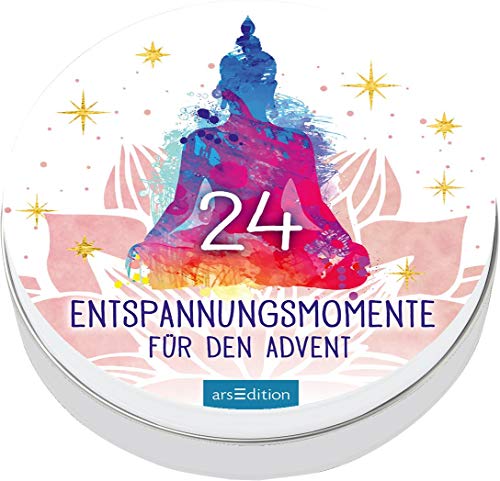 Adventskalender in der Dose. 24 Entspannungsmomente für den Advent: Dekorative Dose, mit 24 Anti-Stress-Kärtchen von Ars Edition