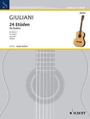 24 Etüden: op. 48. Gitarre.: op. 48. guitar. (Edition Schott)