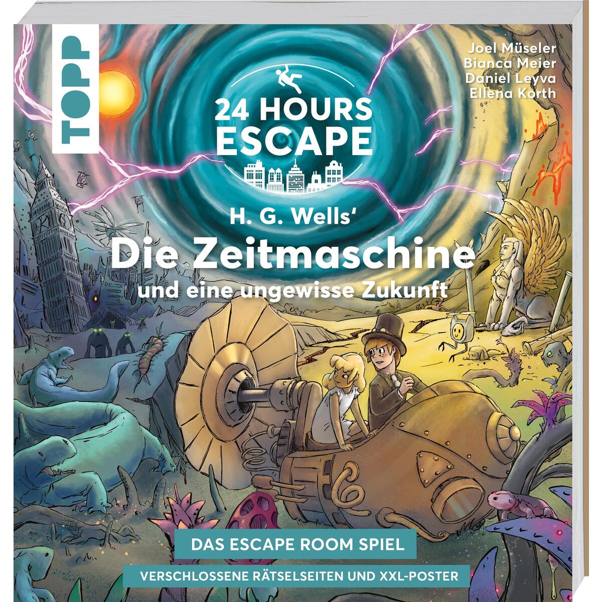 24 HOURS ESCAPE - Das Escape Room Spiel: H.G. Wells&#039; Die Zeitmaschine und eine u... von Frech Verlag GmbH