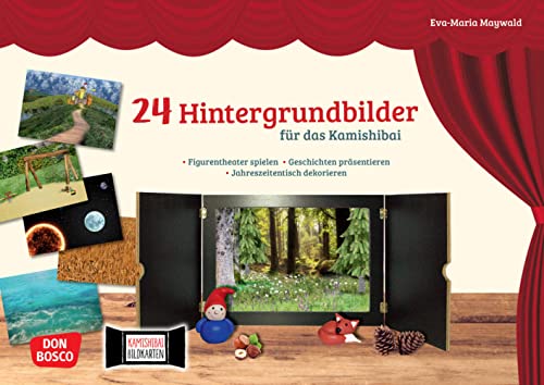 24 Hintergrundbilder für das Kamishibai: Figurentheater spielen – Geschichten präsentieren – Jahreszeitentisch dekorieren (Zubehör für das Erzähltheater Kamishibai) 24 Hintergrundbilder für das Kamishibai: Figurentheater spielen – Geschichten präsentieren – Jahreszeitentisch dekorieren (Zubehör für das Erzähltheater Kamishibai) von Don Bosco