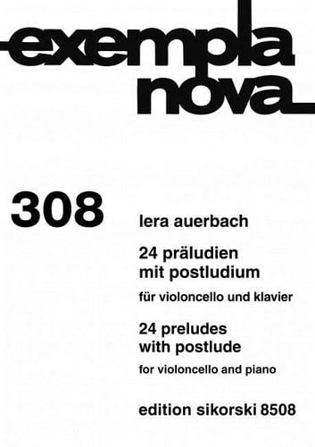 24 Präludien mit Postludium: für Violoncello und Klavier. 308. op. 47.