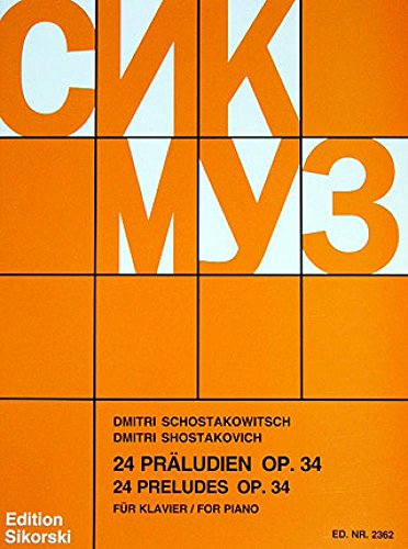 24 Präludien: für Klavier. op. 34. Klavier. von BOOSEY