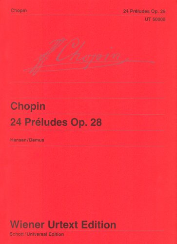 24 Préludes: Kritische Anmerkungen mit Hinweisen zur Interpretation. op. 28. Klavier. (Wiener Urtext Edition)