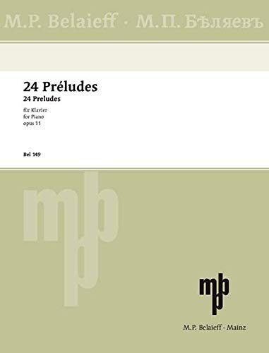 24 Préludes: op. 11. Klavier. von M. P. Belaieff Musikverlag