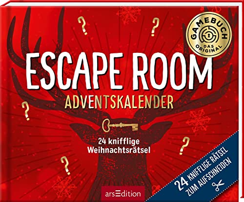 24 knifflige Weihnachtsrätsel. Escape Room Adventskalender: Rätselstory zum Aufschneiden | Ein Escape-Abenteuer zur Weihnachtszeit für die ganze Familie von arsEdition