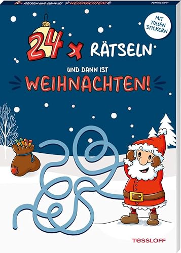 24 x rätseln und dann ist Weihnachten! / Stimmungsvolle Rätsel für Kinder ab 4 Jahren / Mit vielen bunten Stickern: Adventskalender mit 24 Rätseln zum ... bezaubernden Stickern (Rätsel, Spaß, Spiele) 24 x rätseln und dann ist Weihnachten! / Stimmungsvolle Rätsel für Kinder ab 4 Jahren / Mit vielen bunten Stickern: Adventskalender mit 24 Rätseln zum ... bezaubernden Stickern (Rätsel, Spaß, Spiele)