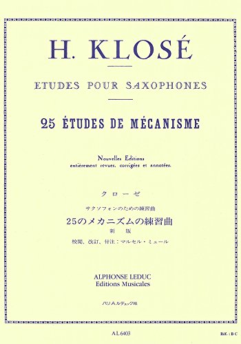 25 ETUDES DE MECANISME SAXOPHONE