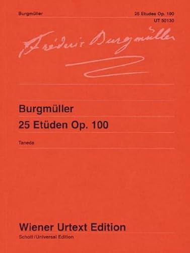 25 Etüden: Nach der Erstausgabe editiert. op. 100. Klavier. (Wiener Urtext Edition)